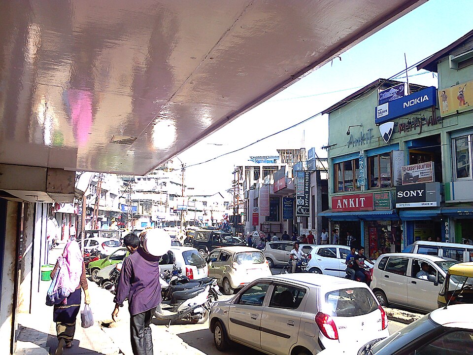 A view over Dimapur, the largest city in Nagaland
